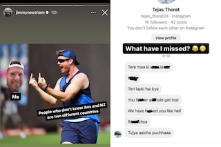 New Zealander Jimmy Neesham responded to abuses after Australia beat India in ODI World Cup final. (Instagram: Jimmy Neesham)